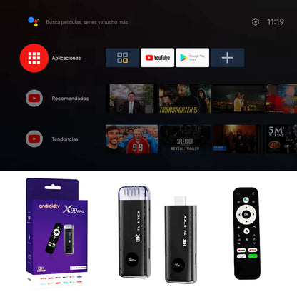 TV Stick X99 Pro 4K Android 11 WiFi 5G C