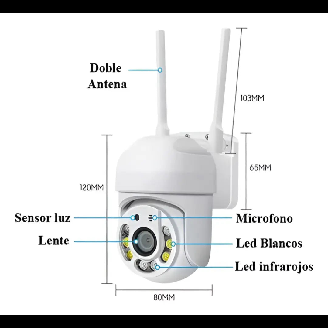 Cámara Domo Exterior IP